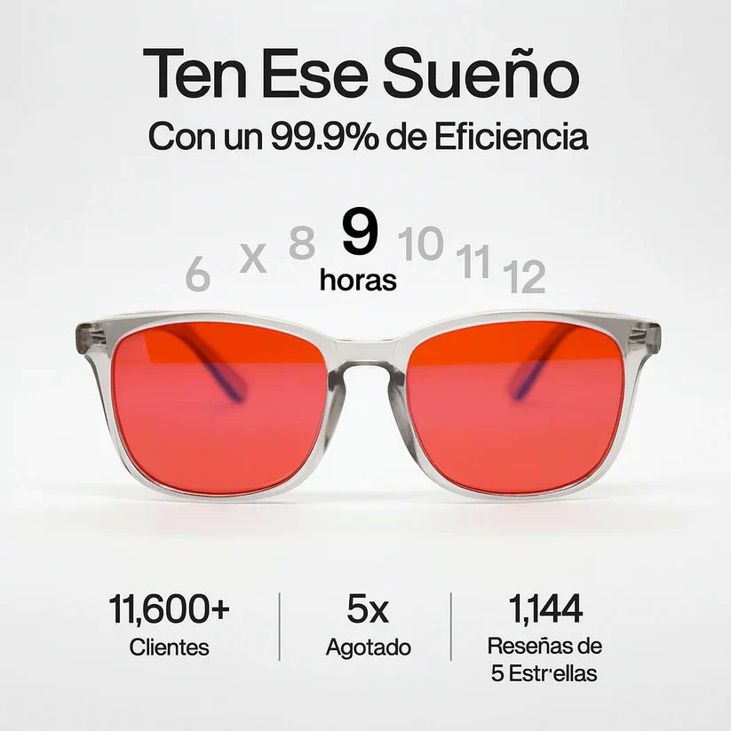 FLOW® | Gafas Rojas Anti Luz Azul unisex
