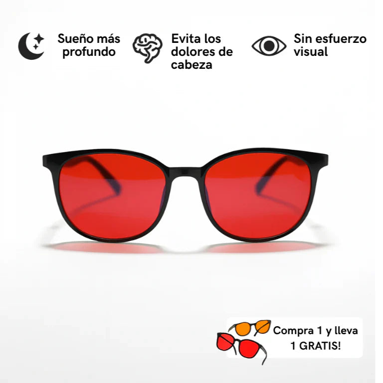 FLOW® | Gafas Rojas Anti Luz Azul unisex